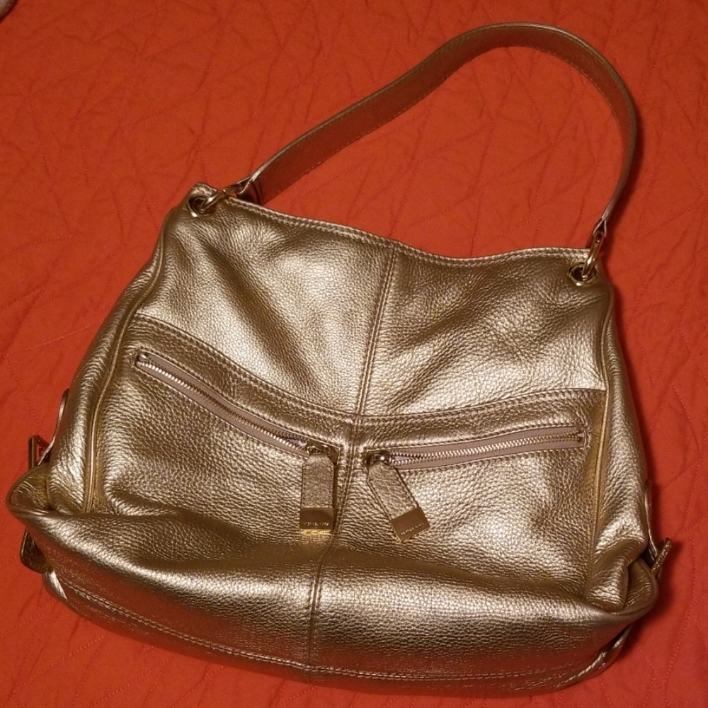 Michael Kors gold handbag (full size)